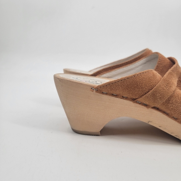 Maguba Swedish Berkeley Husband Clogs Size 41 Camel Tan Leather Boho Minimalist - Picture 8 of 16